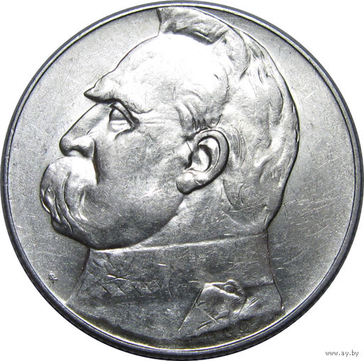 5 злотых 1934 Пилсудский, штемпельный блеск ( ссылка на видео с монетой в описании лота)