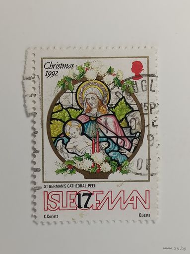 Остров Мэн 1992. Рождественские марки