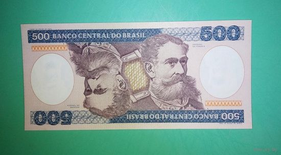 Банкнота 500 крузейро  Бразилия 1981 г.