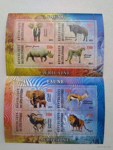 Блок марок Фауна Африка