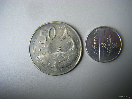 Острова Кука 50 центов 1974г.
