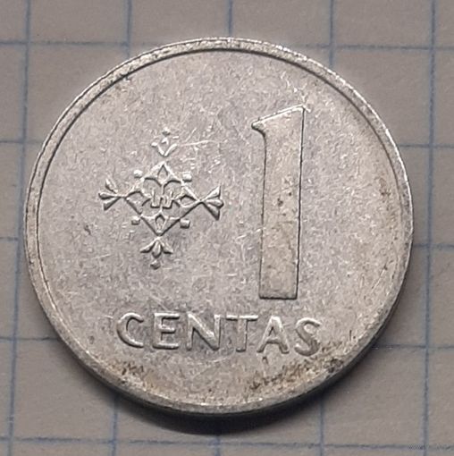 Литва 1 цент 1991г. km85