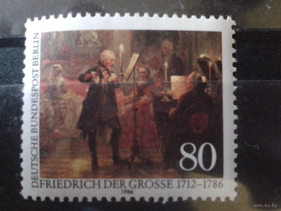 Берлин 1986 король Фридрих Великий, живопись Михель-2,2 евро