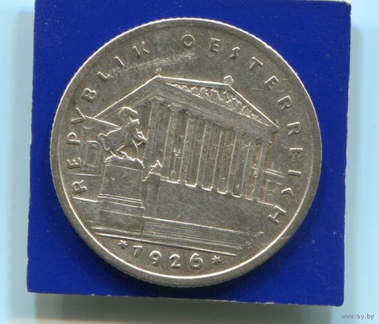 Австрия 1 шиллинг 1926 , серебро
