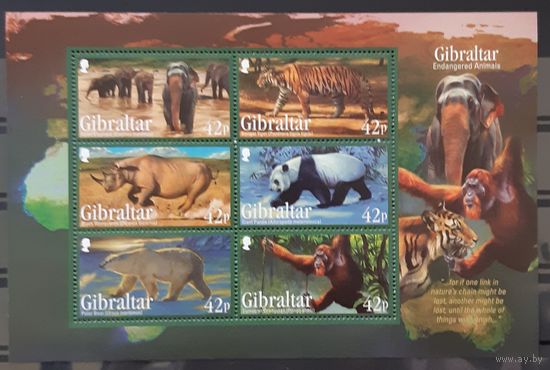 2011 исчезающие виды животных - Гибралтар