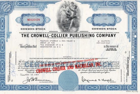 The Crowell-Collier Pablishing Company, США
