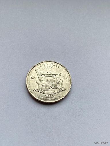 25 центов 2002 г. Теннесси, США