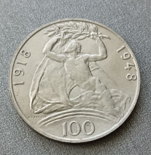 Чехословакия, 100 крон 1948 год