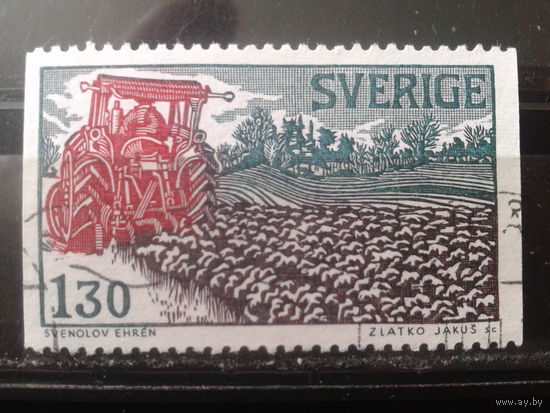 Швеция 1979 Вспашка поля