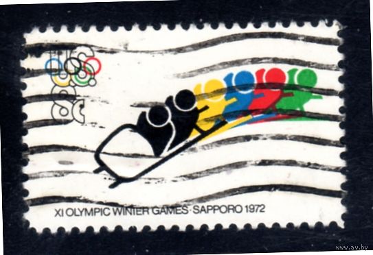 США.Спорт.Бобслей.Олимпийские игры.Саппоро.1972.