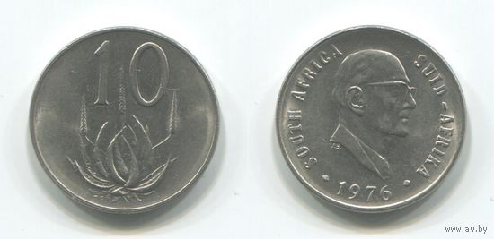Южная Африка. 10 центов (1976, XF)