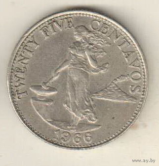 Филиппины 25 сентаво 1966