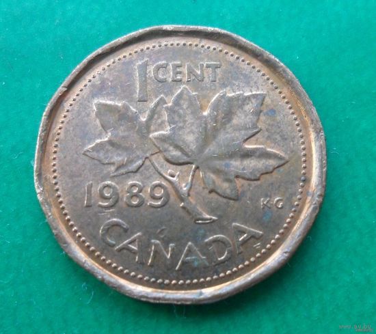 1 цент Канада 1989 г.в.