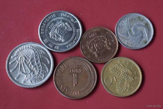 Сингапур 6 монет