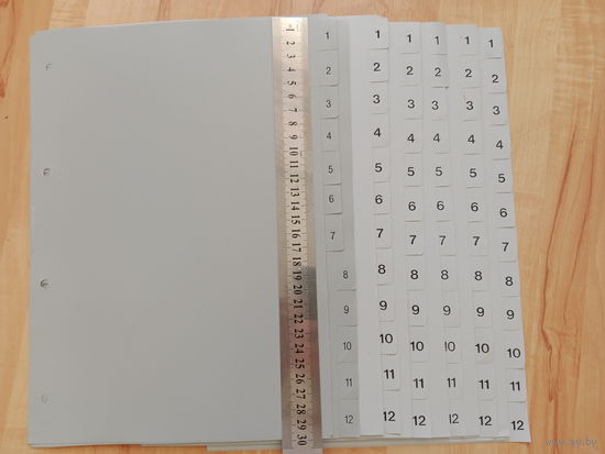 Разделитель (разного исполнения) для папок формата А4 и А5 мягкий пластик, серый