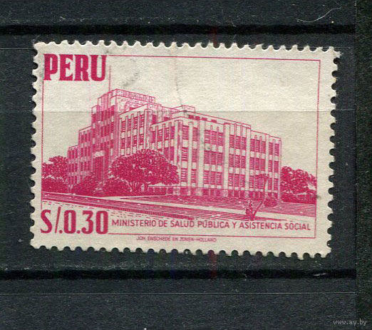 Перу - 1960 - Архитектура 30С - [Mi.588] - 1 марка. Гашеная.  (Лот 38Dt)