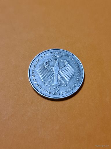 Монета 2 марки ФРГ 1987 (G).