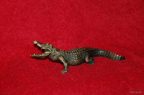 Статуэтка крокодил аллигатор , бронза