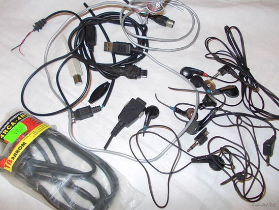 Штекера, кабеля мини USB mini USB, наушники и т.д.