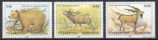 Фауна Таджикистан 1993 год 3 чистых марки