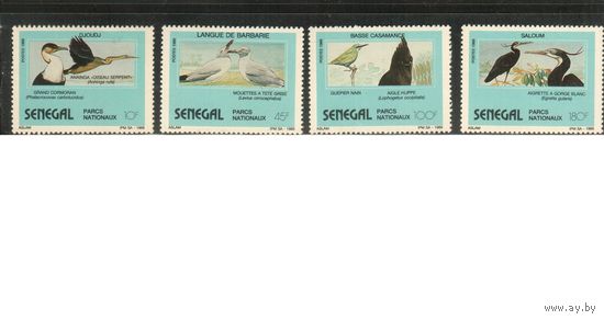 Сенегал-1989 (Мих.1051-1054) ,  ** ,Фауна, Птицы (полная серия)