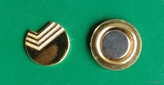 Значок БПС-Сбербанк жёлтый (диаметр 15мм, магнит)