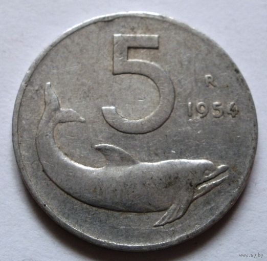 5 лир 1954 Италия