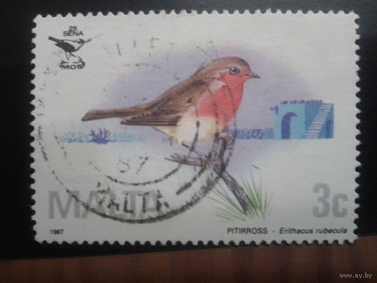Мальта 1987 птица