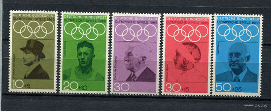 ФРГ - 1968 - Олимпийские игры - [Mi. 561-565] - полная серия - 5 марок. MNH.  (LOT Db35)