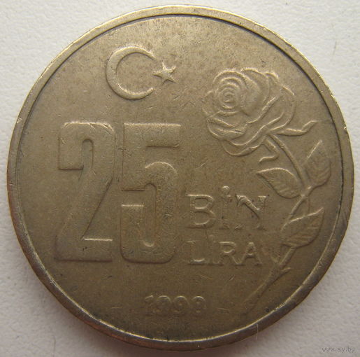 Турция 25000 лир 1998 г.