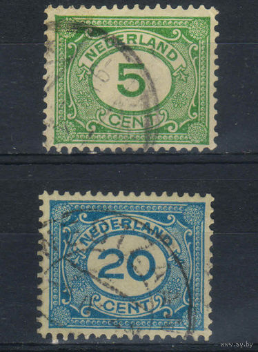 Нидерланды 1921 Номиналы Стандарт #107,109