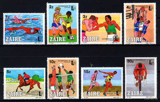 1985 Д.Р.Конго. Спорт. Фил. Выставка