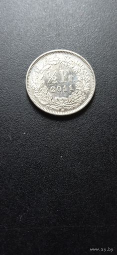 Швейцария 1/2 франка 2011 г.