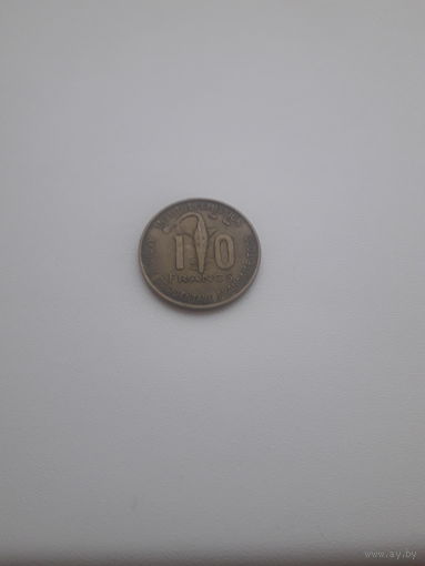 ТОГО 10 франков 1957 год