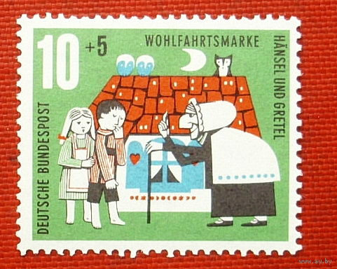 Германия. ФРГ. Сказки. ( 1 марка ) 1961 года. 3-16.