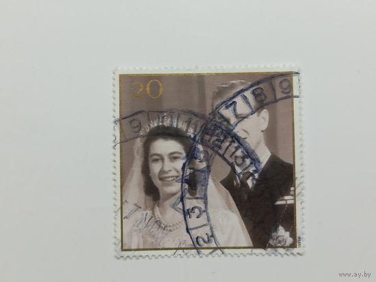 Великобритания 1997. 50 лет со дня свадьбы королевы Елизаветы II и принца Филиппа
