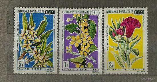 Конго 1971 Цветы (3 марки)