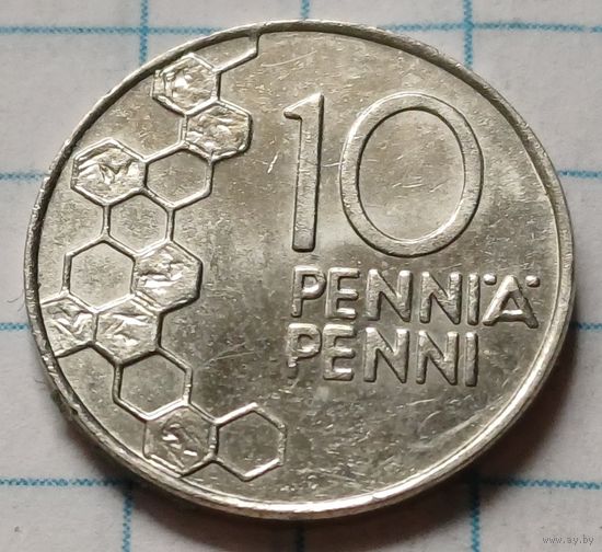 Финляндия 10 пенни, 1993    ( 2-3-6 )