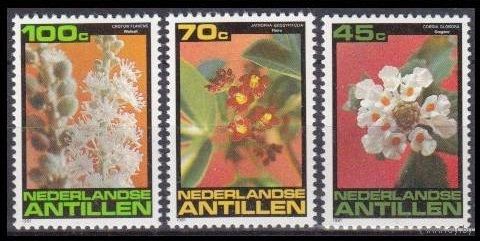 1981 Нидерландские Антильские острова 457-459 Цветы 3,00 евро
