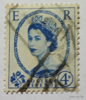 Англия 1953,55,60,65,68 гг. 4(и1) ультрамарин.