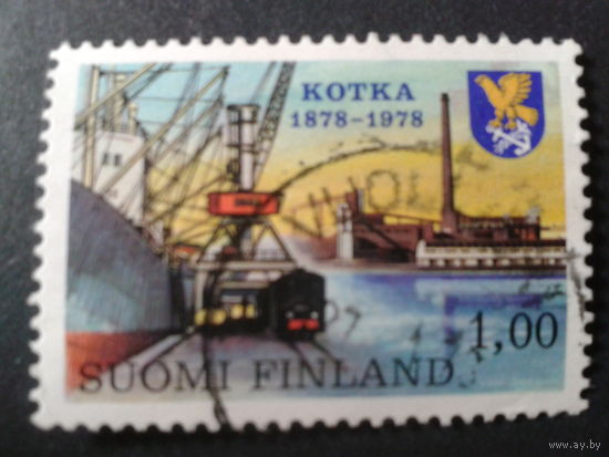 Финляндия 1978 100 лет г. Котка, герб