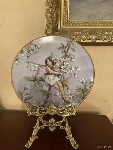 Тарелка коллекционная Цветочная фея Англия винтаж
