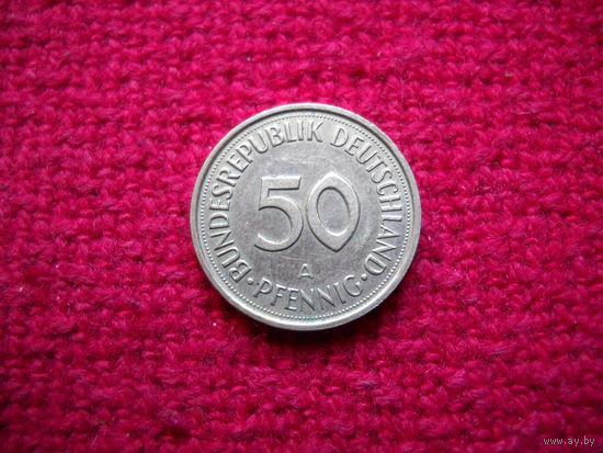 ФРГ 50 пфеннигов 1990 г. А