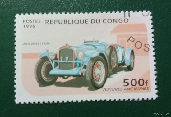 Конго 1996 Старинные автомобили