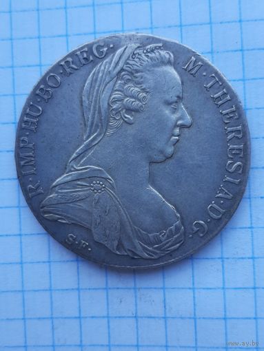 Таллер 1780 Мария Террезия. Австро-Венгрия. Оригинал. Отличное состояние. С 1 рубля!