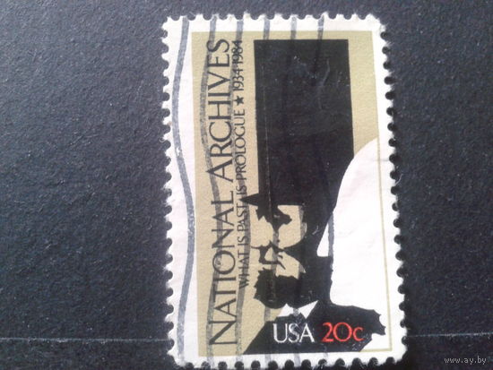 США 1984 президенты Линкольн и Вашингтон