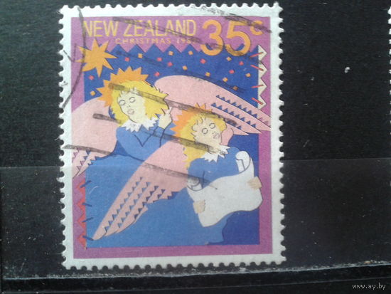 Новая Зеландия 1987 Рождество, ангелы