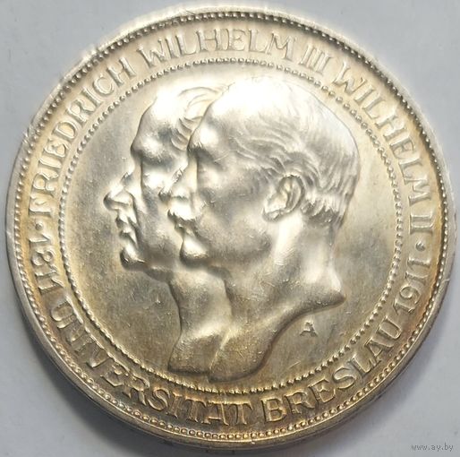 3 марки 1911 Бреслау