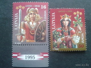 Латвия 1995 Европа полная серия