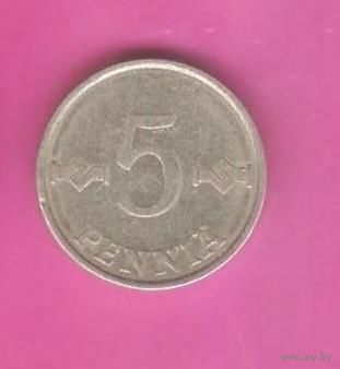 5 пенни 1980г (Финляндия)